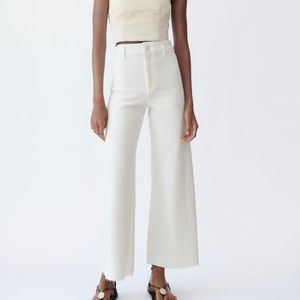 Zara marine straight jeans